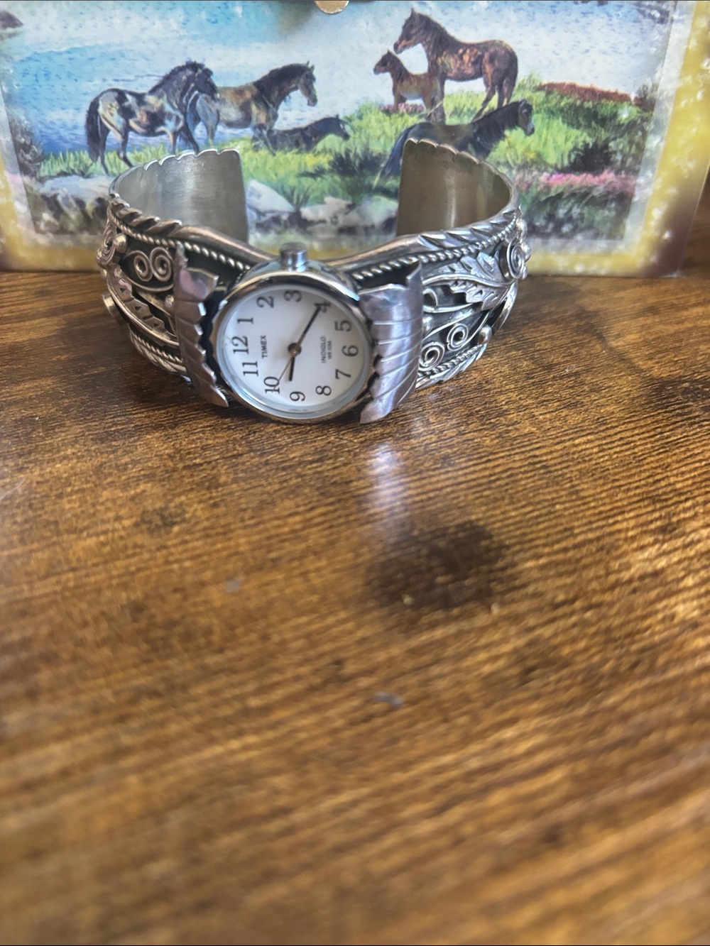 Sterling Silver Cuff Watch Bracelet